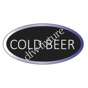 Cold Beer Oval LED Sign