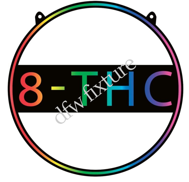 8-THC Circular Neon Sign