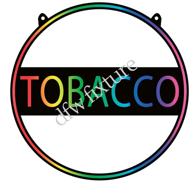 Tobacco Circular Neon Sign