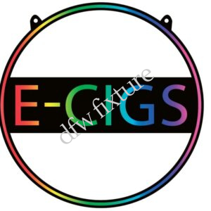 E-Cigs Circular Neon Sign