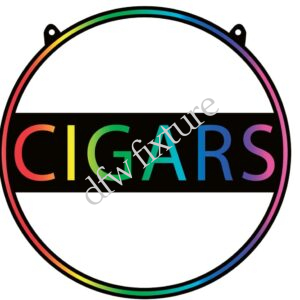 Cigars Circular Neon Sign
