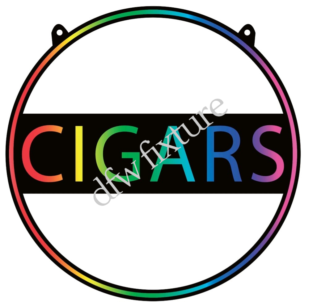 Cigars Circular Neon Sign