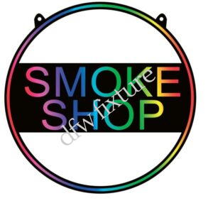 Smoke Shop Circular Neon Sign