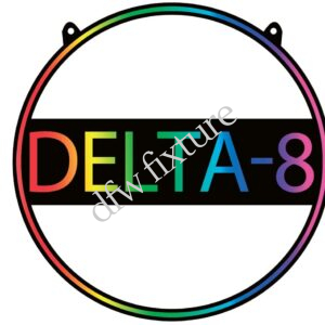 Delta 8 Circular Neon Sign