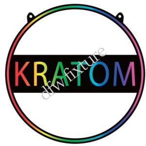 Kratom Circular Neon Sign