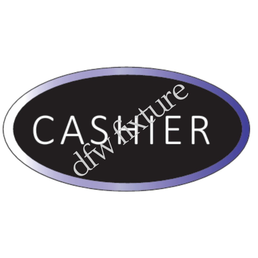 CASHIER LED OVAL SIGN