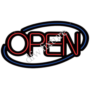 OPEN LED SIGN BLUE