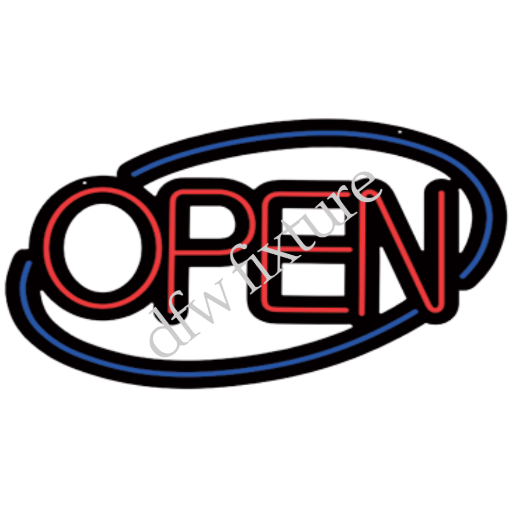 OPEN LED SIGN BLUE
