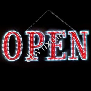 OPEN RED+WHITE-40X14