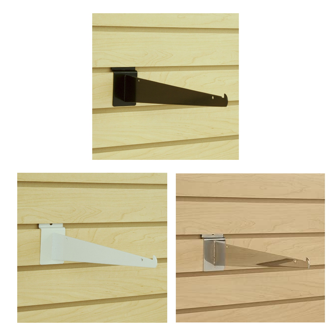 Slatwall Shelf Brackets | Retail Shelving Hardware
