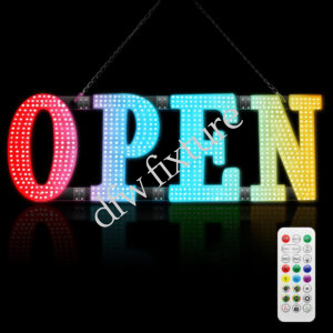 OPEN SIGN MULTI COLOR-48X17