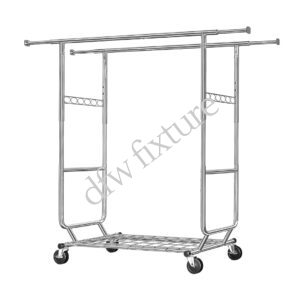 DOUBLE BAR CLOTHING RACK