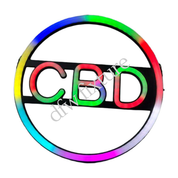 CBD(NEW) CIRCULAR NEON SIGN - storedisplayfixture.com