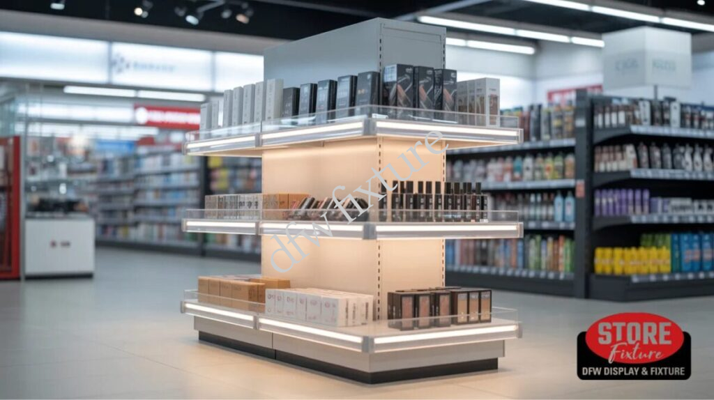 LED Integrated 3-Tier Shelf