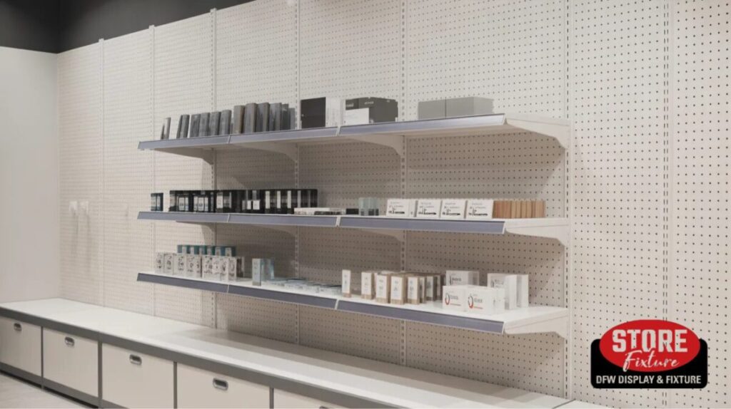 Pegboard Mounted 3-Tier Shelf