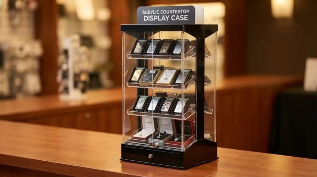 Acrylic countertop display case
