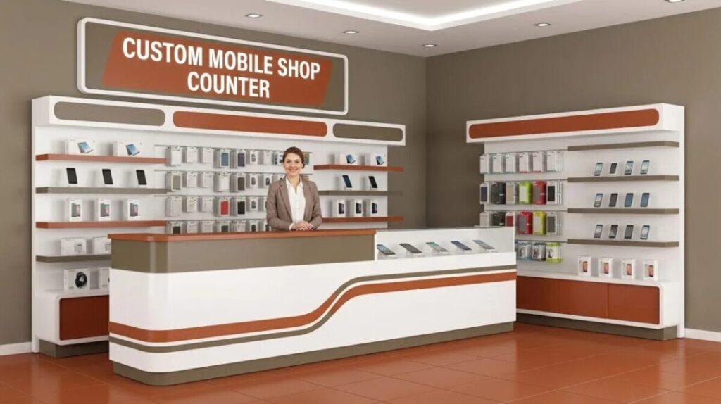  Custom Mobile Shop Counter