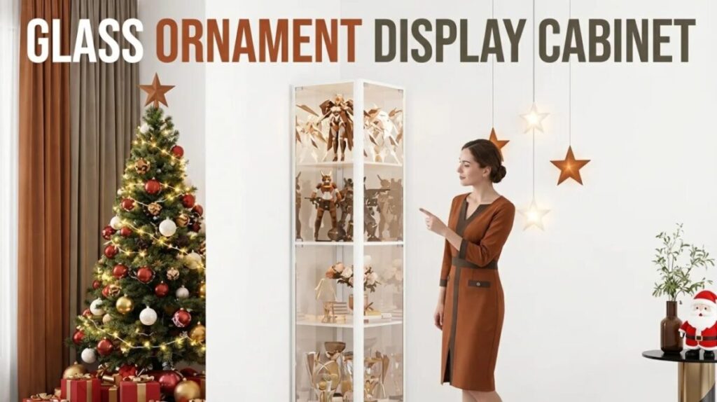 Glass Ornament Display Cabinet
