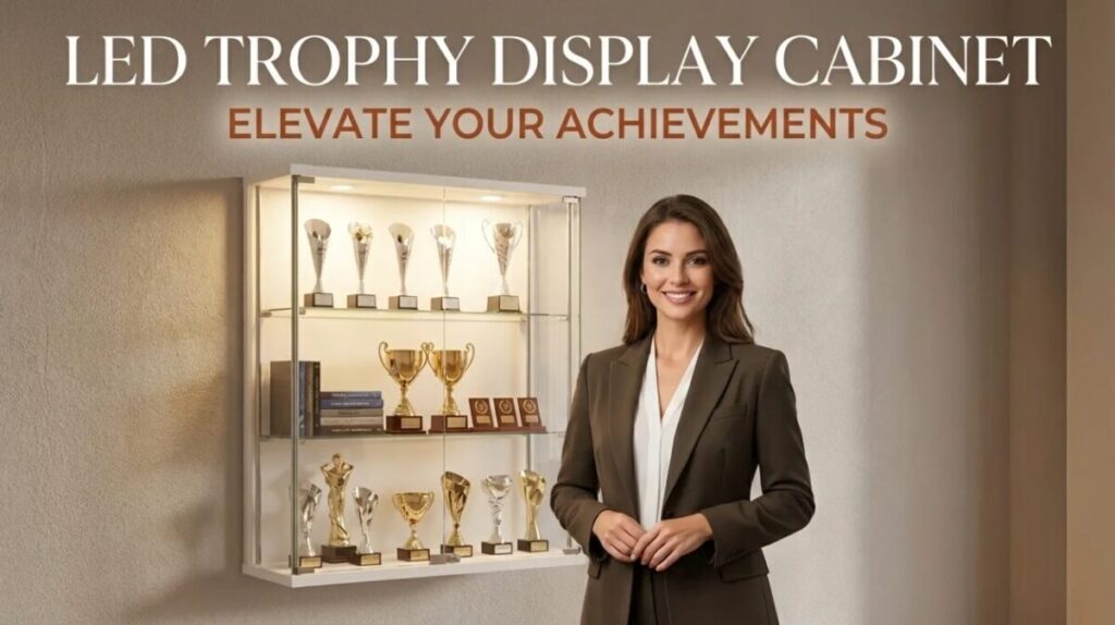 LED Trophy Display Cabinet