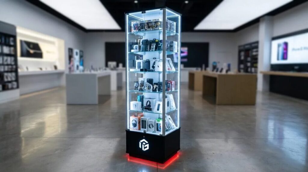 LED illuminated tower display 
