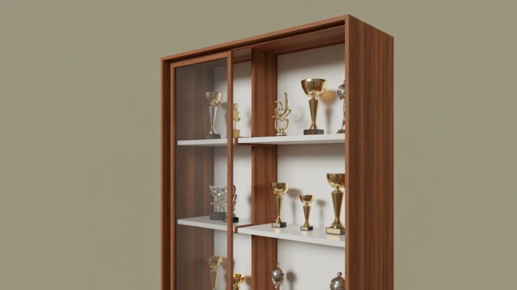 Wooden Trophy Display Cabinet