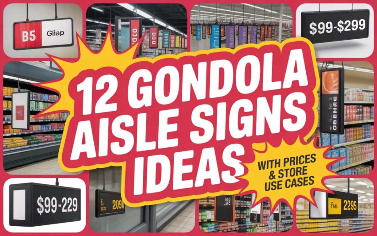 12 Gondola Aisle Signs Ideas