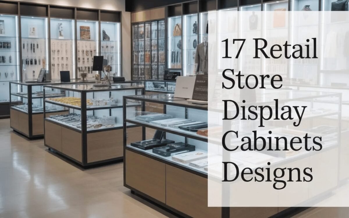 17 retail store display cabinets