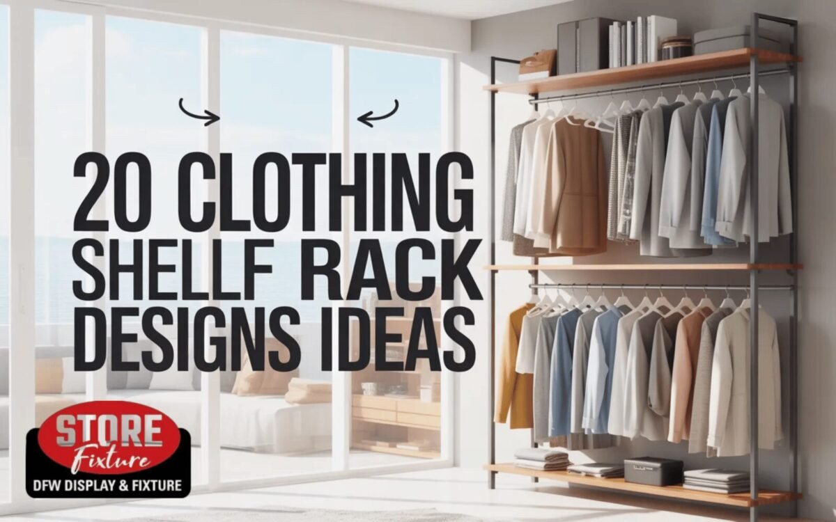 20 Clothing Shelf Rack Design Ideas