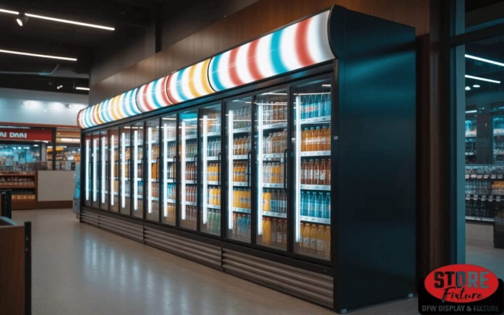 Beverage Cooler Neon Strip Header