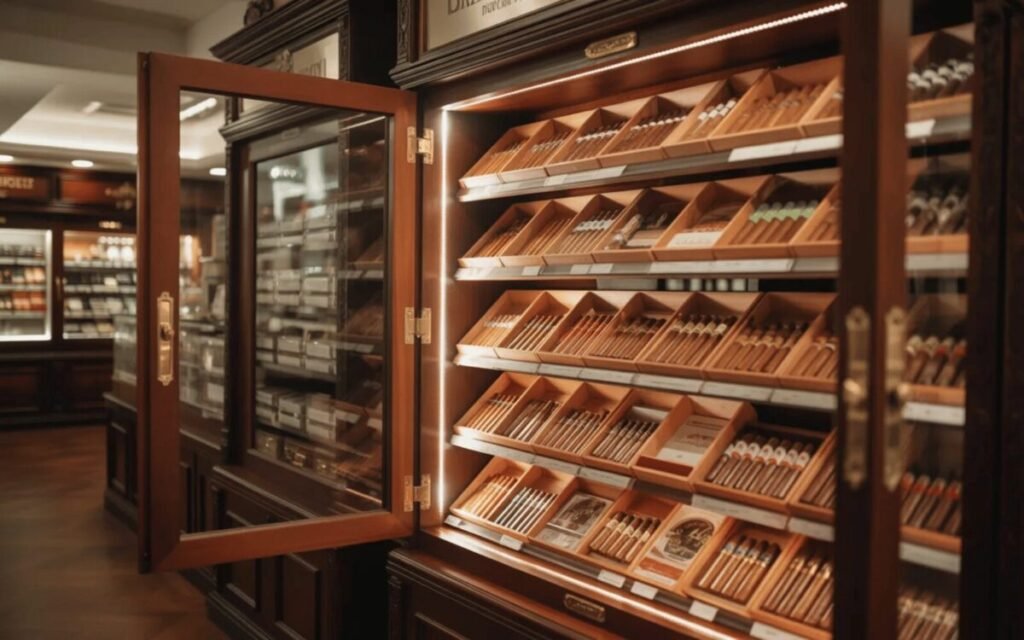Cigar Humidor Display Cabinet