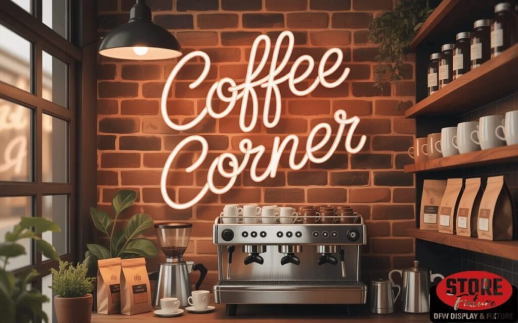 Coffee Corner Neon Script