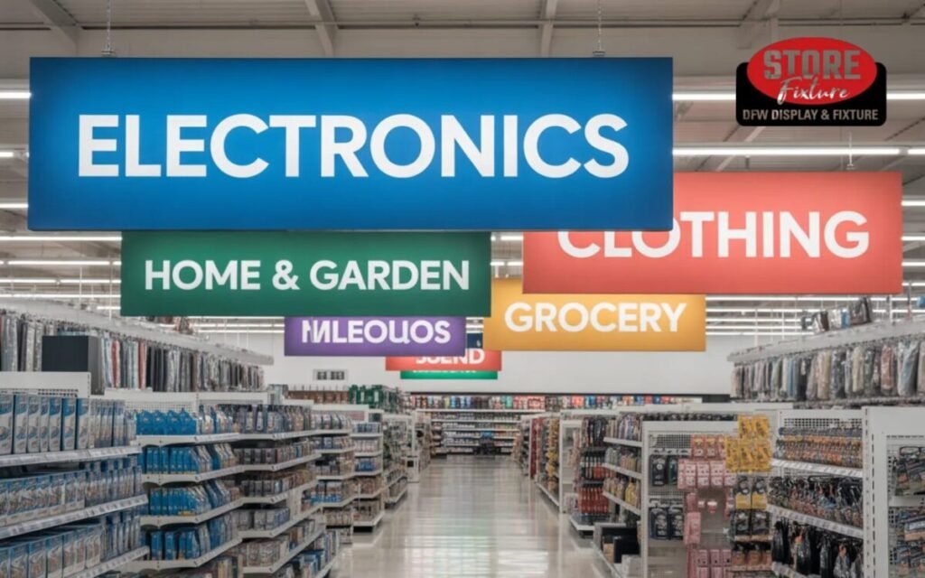 Color-Coded Department Aisle Signs