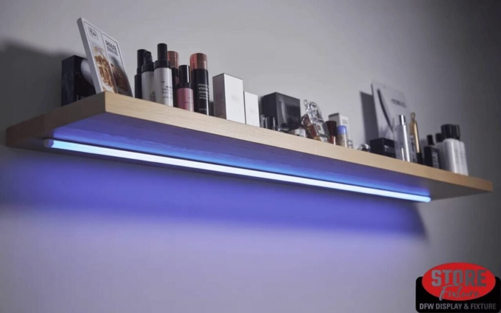 Floating Shelf Accent Neon Strip
