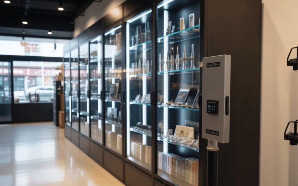 Locking Smoke Shop Display Cabinet