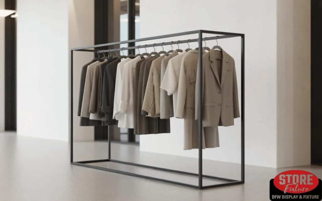 Minimalist Black Metallic Rack Set