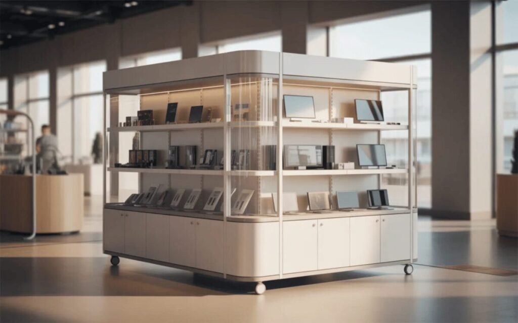 Mobile Kiosk Display Cabinet
