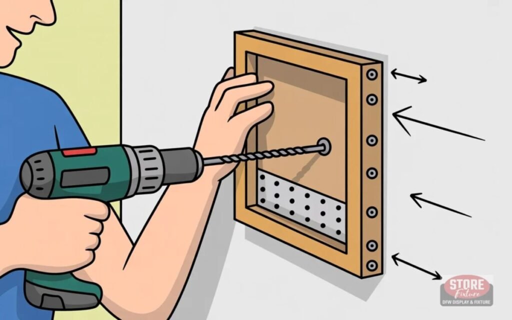 Mount frame into studs