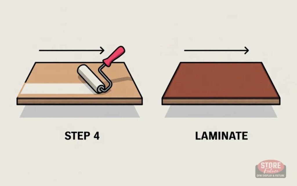 Paint or laminate finish