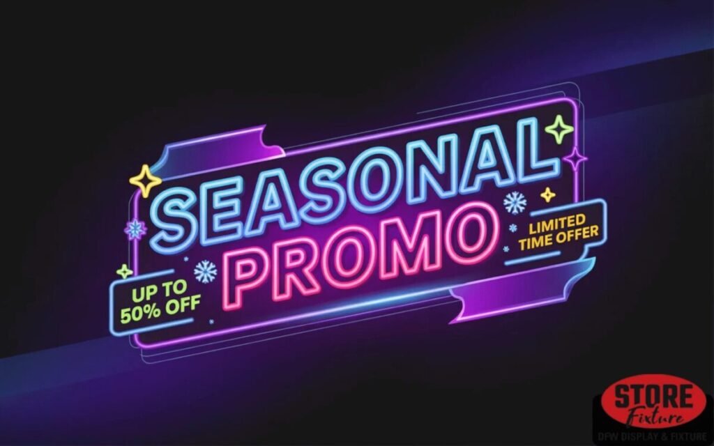 Seasonal Promo Neon Banner