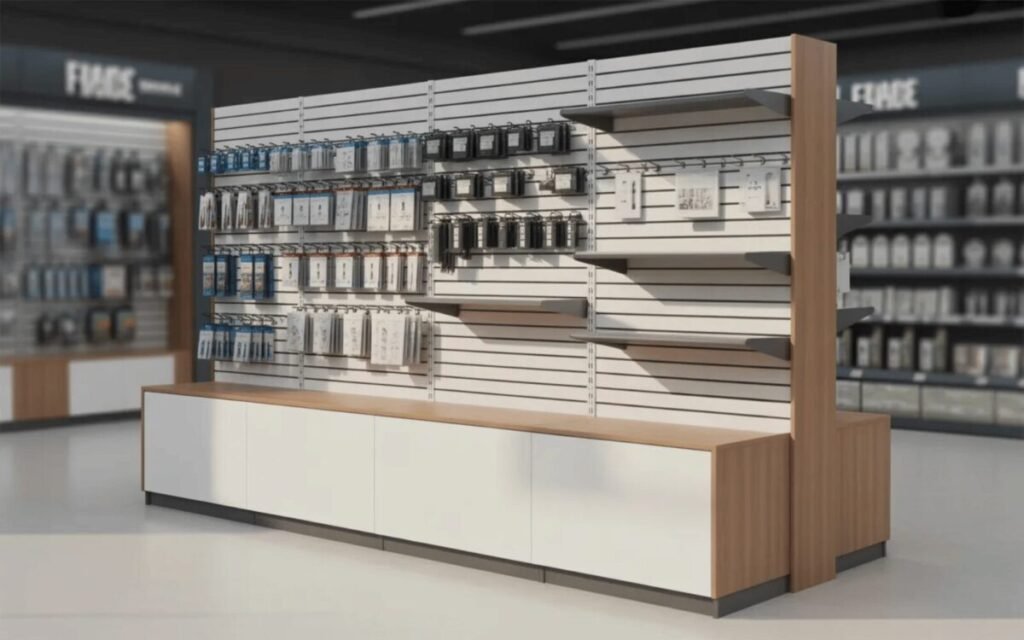 Slatwall-Integrated Cabinet