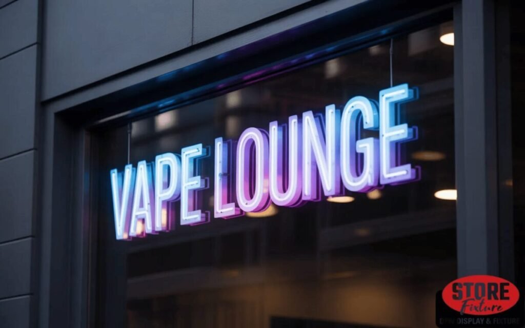 Vape Lounge Glow Sign