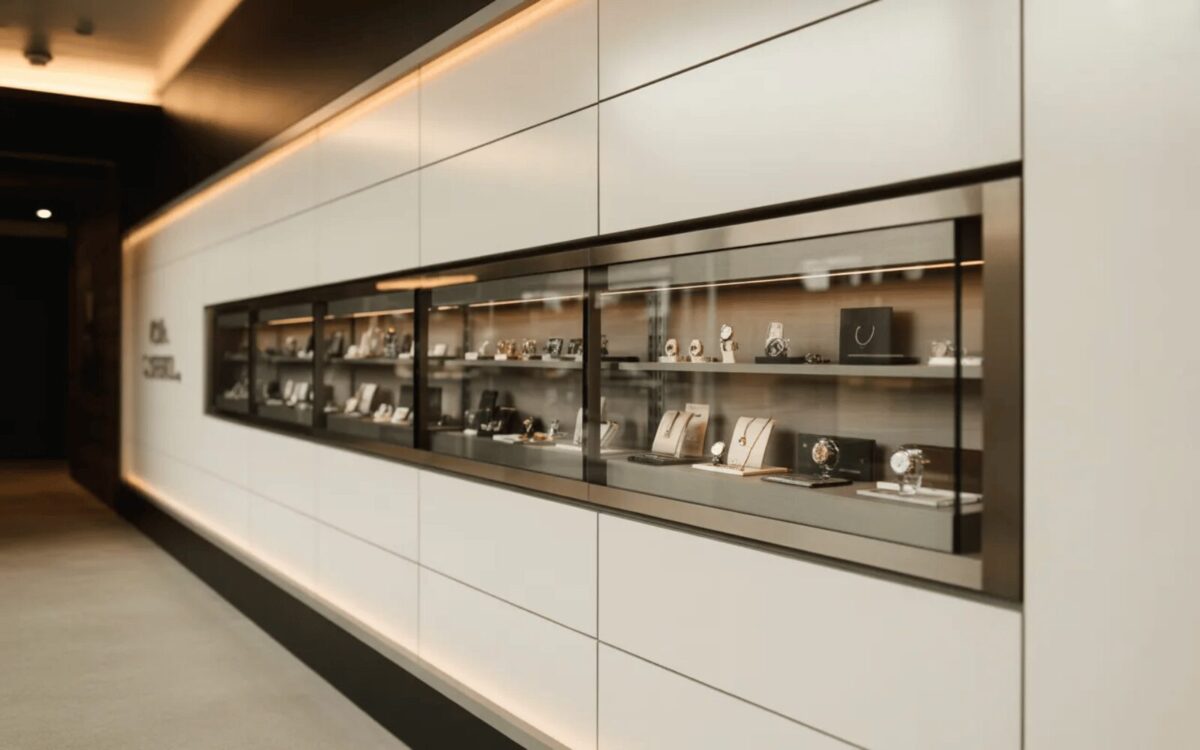 Wall-Mounted Display Cabinet