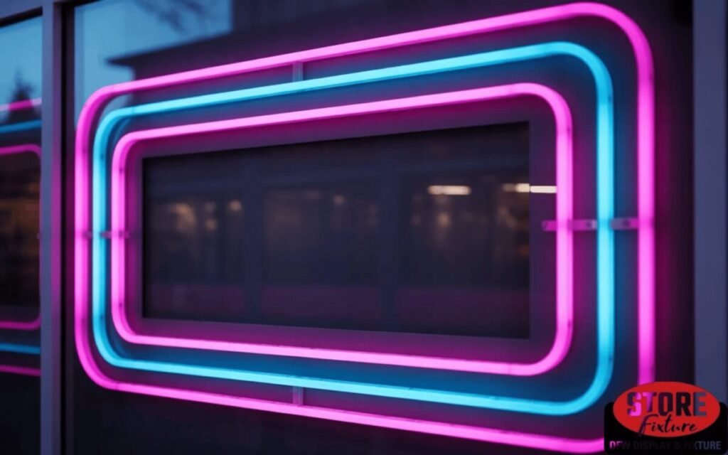 Window Attraction Neon Border Frame