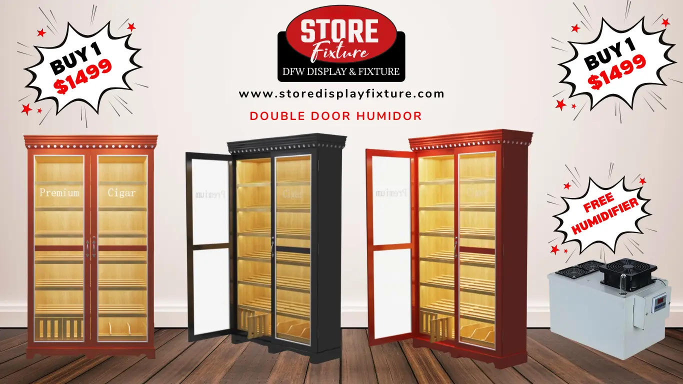 two door humidor