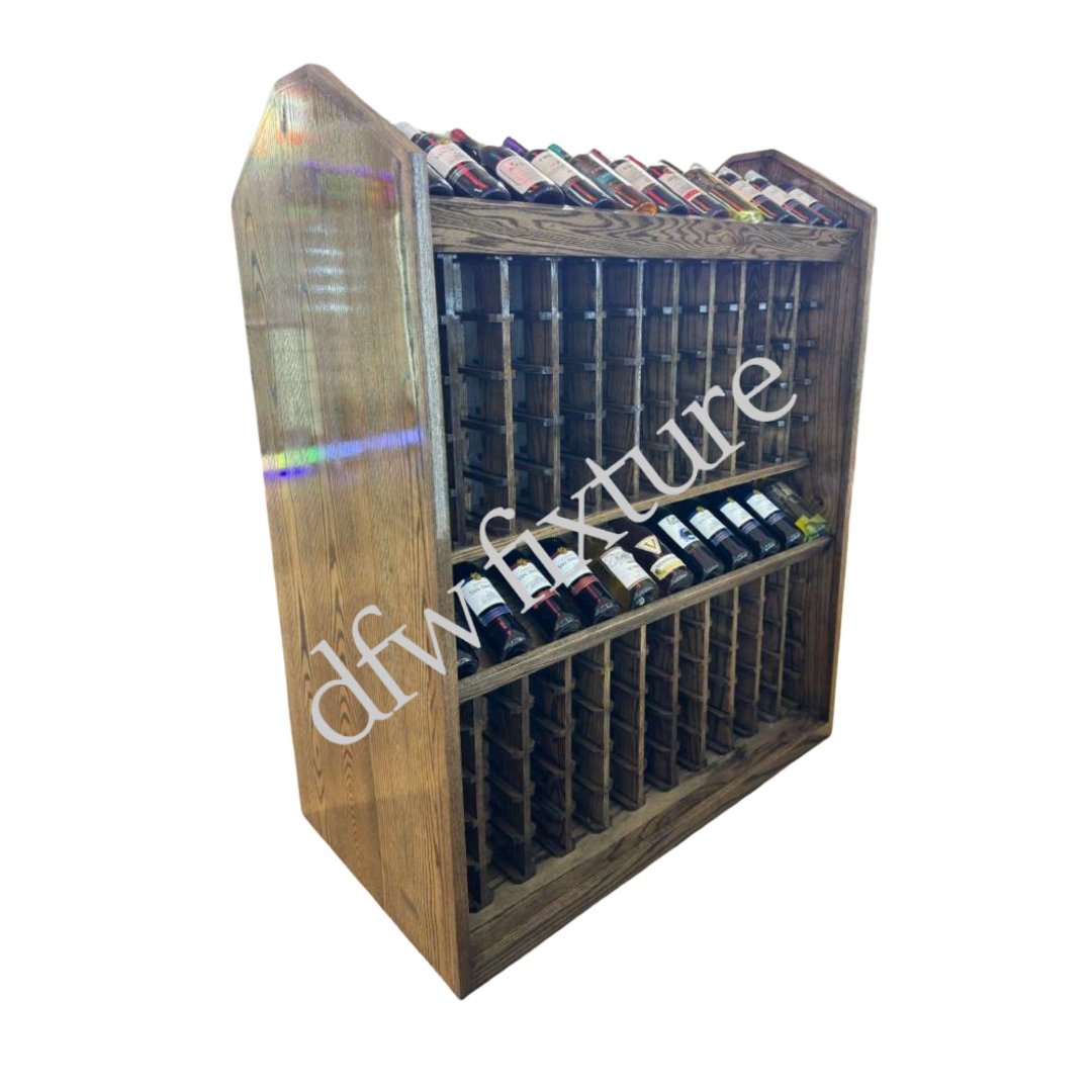 CUSTOM WINE RACK DOUBLE SIDED WITH DOUBLE LAYER