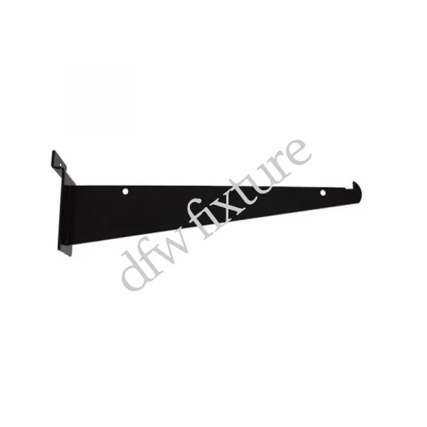 8" SHELF BRACKET - BLACK