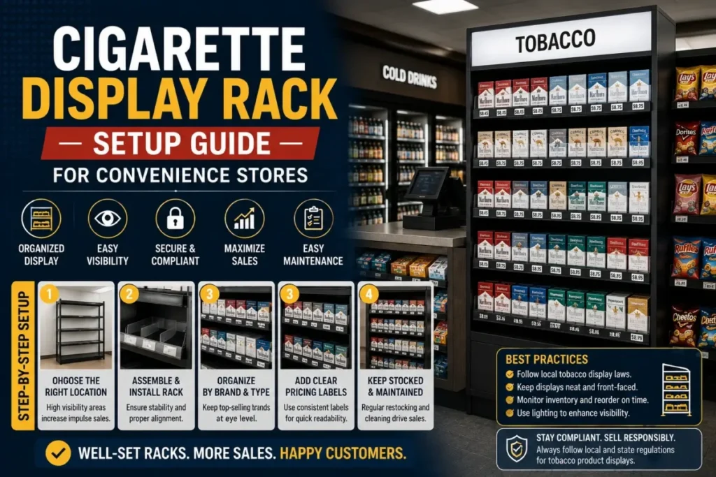 Cigarette Display Rack Setup Guide for Convenience Stores