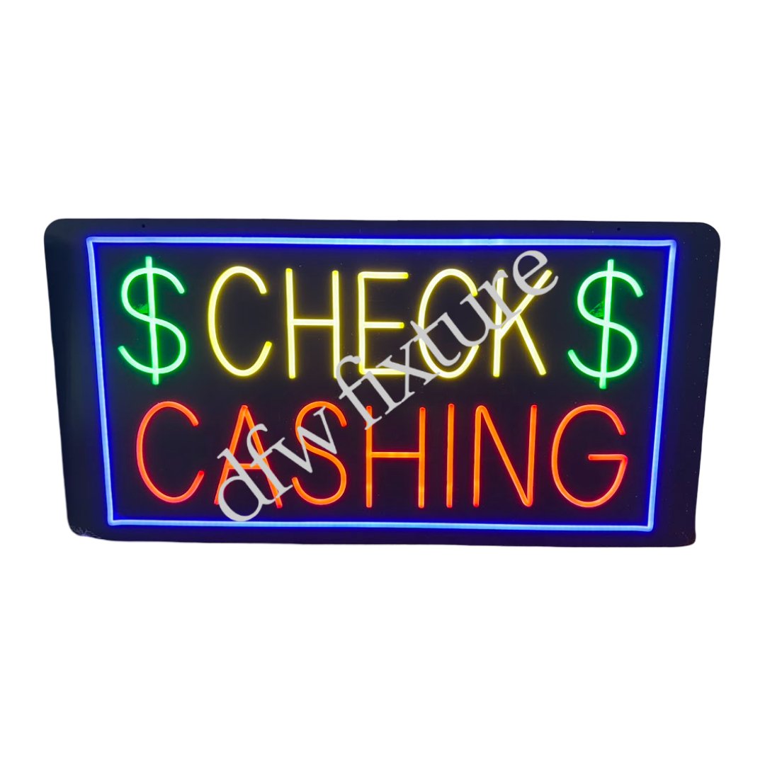 CHECK CASHING SIGN -35X17
