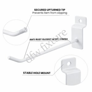 Standard Slatwall Hooks - White