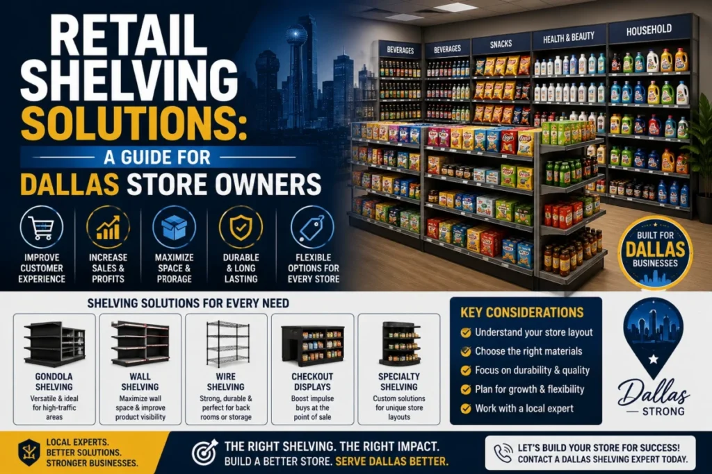 Retail Shelving Solutions: A Guide for Dallas Store Owners